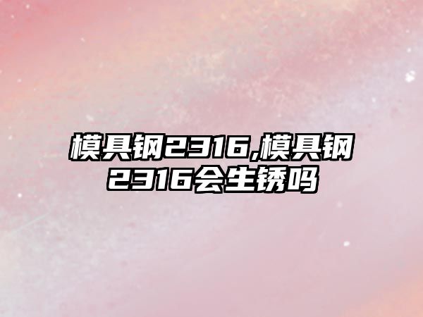 模具鋼2316,模具鋼2316會(huì)生銹嗎