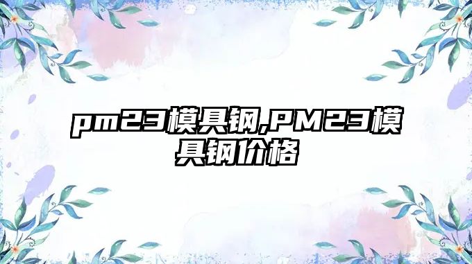 pm23模具鋼,PM23模具鋼價格