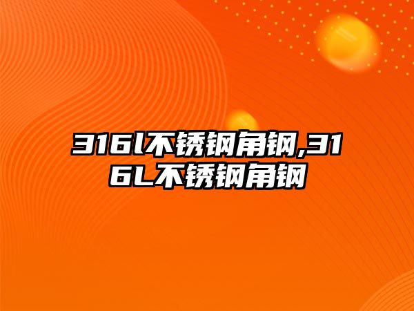 316l不銹鋼角鋼,316L不銹鋼角鋼