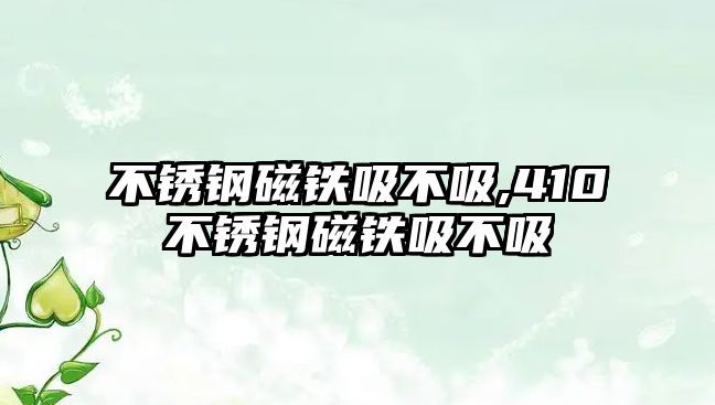 不銹鋼磁鐵吸不吸,410不銹鋼磁鐵吸不吸