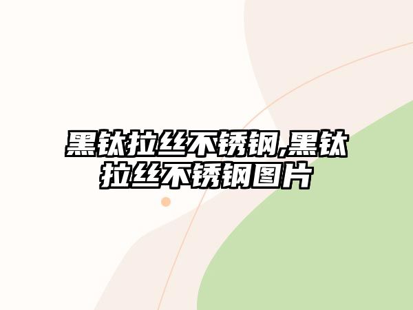 黑鈦拉絲不銹鋼,黑鈦拉絲不銹鋼圖片