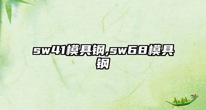 sw41模具鋼,sw68模具鋼