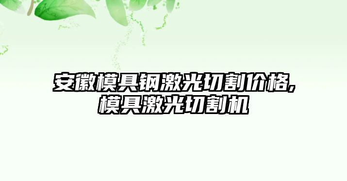 安徽模具鋼激光切割價格,模具激光切割機